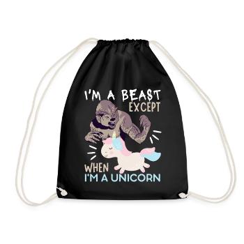 Licorne Licorne, Monstre, Dicton Zombie - Sac de sport léger - noir - Devant