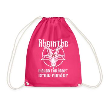 Satan Beelzebub Devil Gothic Pentagram Mystical - Drawstring Bag - fuchsia - Front