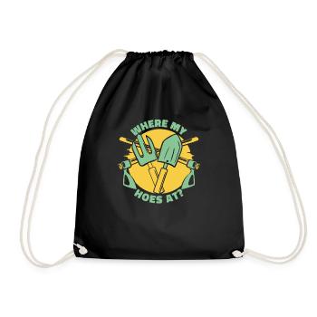 Où mes houes au jardin horticole - Sac de sport léger - noir - Devant
