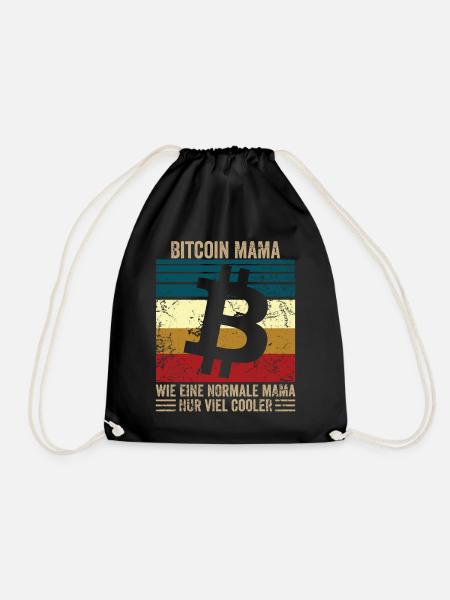 Bitcoin Mama - Turnbeutel - Schwarz