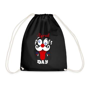 Happy April Fools Day 1st April Fools Day - Drawstring Bag - black - Front