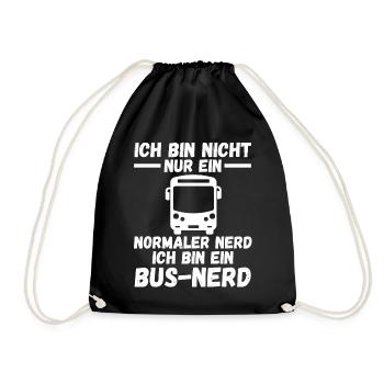 Bus Busfahrer - Turnbeutel - Schwarz - Vorne