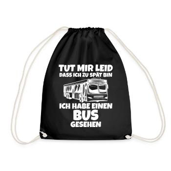 Busfahrer Bus - Turnbeutel - Schwarz - Vorne