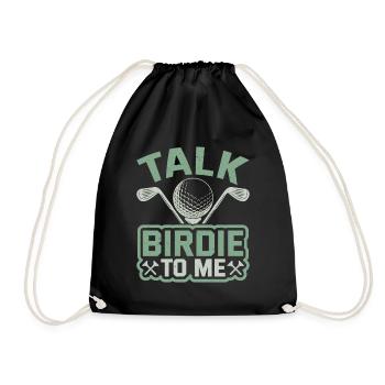 Retro Talk Birdie To Me - Golf Golfer Golfen - Sac de sport léger - noir - Devant
