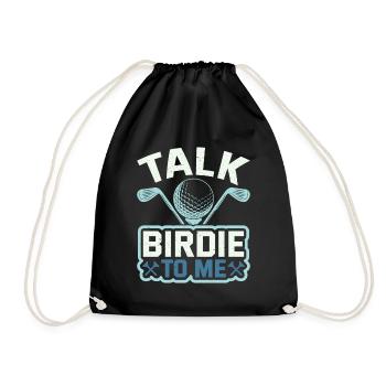 Retro Talk Birdie To Me - Golf Golfer Golfen - Sac de sport léger - noir - Devant
