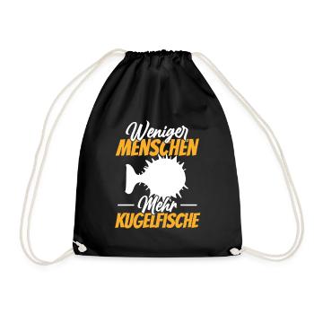 Mehr Kugelfische Riesenkugelfisch - Turnbeutel - Schwarz - Vorne