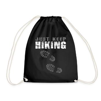 Randonnée pédestre Continuez à faire de la randonnée vintage - Sac de sport léger - noir - Devant