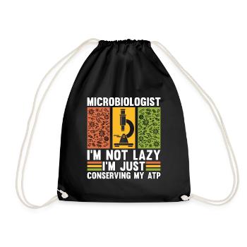 Microbiologiste Je ne suis pas paresseux im juste Microbiologie - Sac de sport léger - noir - Devant