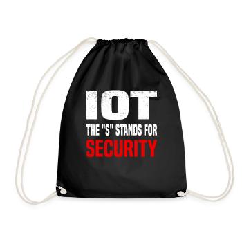 Internet Of Things IOT Programmer Admin IT - Drawstring Bag - black - Front