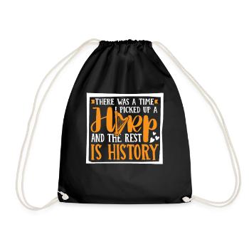 And The Rest Is History Harp Music Harp - Drawstring Bag - black - Front