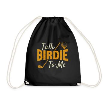Retro Talk Birdie To Me - Golf Golfer Golfen - Sac de sport léger - noir - Devant
