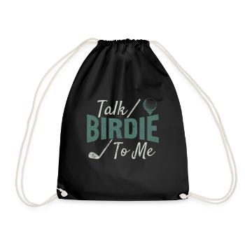 Retro Talk Birdie To Me - Golf Golfer Golfen - Sac de sport léger - noir - Devant
