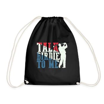 Retro Talk Birdie To Me - Golf Golfer Golfen - Sac de sport léger - noir - Devant