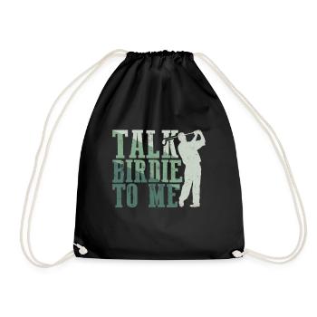 Retro Talk Birdie To Me - Golf Golfer Golfen - Sac de sport léger - noir - Devant