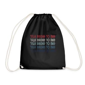 Retro Talk Birdie To Me - Golf Golfer Golfen - Sac de sport léger - noir - Devant