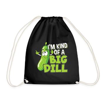 Végétalien Je suis un gros cadeau à l’aneth pour un cornichon - Sac de sport léger - noir - Devant