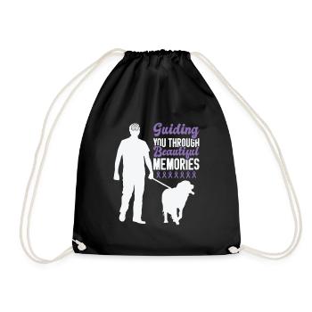 Sensibilisation à la maladie d’Alzheimer Pet Purple Ribbon Pattes - Sac de sport léger - noir - Devant