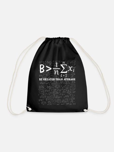 Mathematische Inspiration ist größer als der - Turnbeutel - Schwarz