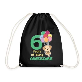 Labrador pour les enfants de 6 ans - Sac de sport léger - noir - Devant