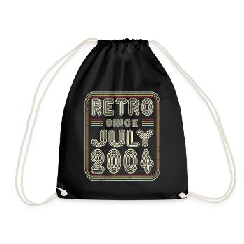 Anniversaire Juillet 2004 Cadeau rétro - Sac de sport léger - noir - Devant