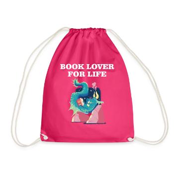 Book Lover for Life - Sac de sport léger - fuchsia - Devant