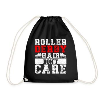 Roller derby - Drawstring Bag - black - Front