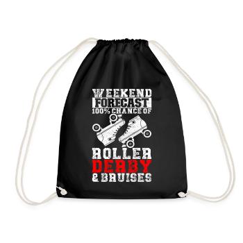 Roller derby - Drawstring Bag - black - Front