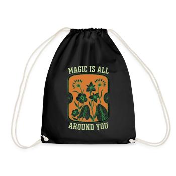 Herbalism Magic Is All Around You Herbal Herbalist - Turnbeutel - Schwarz - Vorne