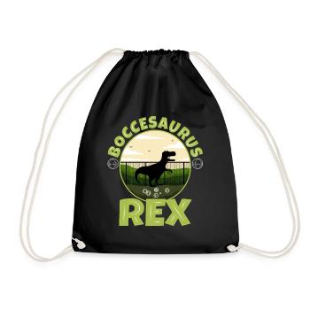 Boccesaurus Rex - Drawstring Bag - black - Front