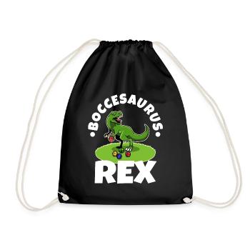 Boccesaurus Rex - Drawstring Bag - black - Front