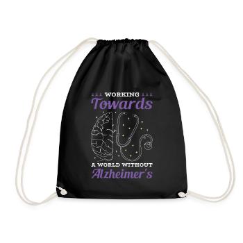Alzheimer's Awareness Brain Doctors Health - Drawstring Bag - black - Front