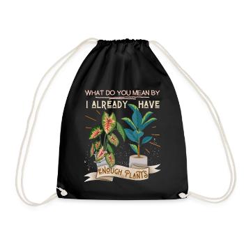 Plant-Daddy, Plant-Mommy, Plant Lover Plantes en pot - Sac de sport léger - noir - Devant