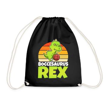 Boccesaurus Rex - Drawstring Bag - black - Front