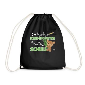 Bye bye Kindergarten Hello School Deer - Sac de sport léger - noir - Devant