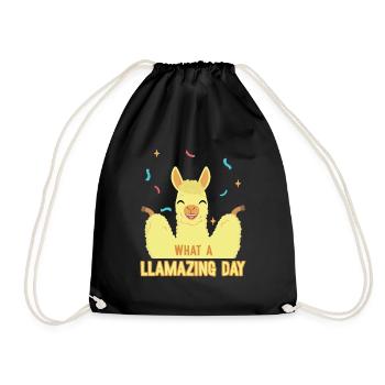 Quelle journée incroyable Alpaga Pako Lama - Sac de sport léger - noir - Devant