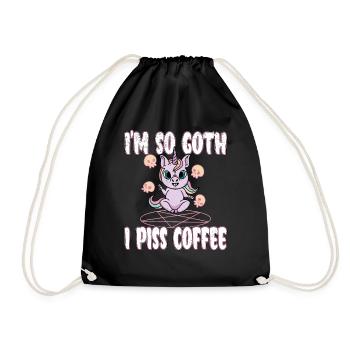 Satan Beelzebub Devil Gothic Pentagram Mystical - Drawstring Bag - black - Front