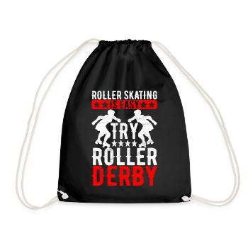 Roller derby - Drawstring Bag - black - Front