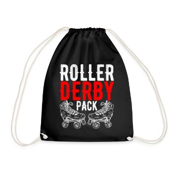 Roller derby - Drawstring Bag - black - Front