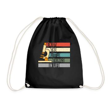 Microbiologiste Enjoy Little Things Rétro Scientist - Sac de sport léger - noir - Devant