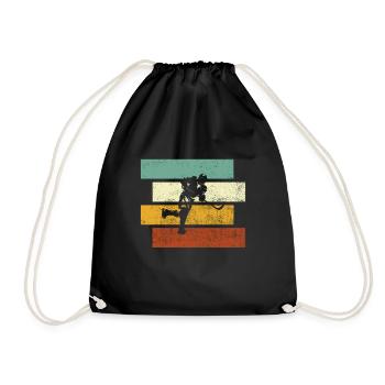 Hockey sur glace Rétro - Sac de sport léger - noir - Devant