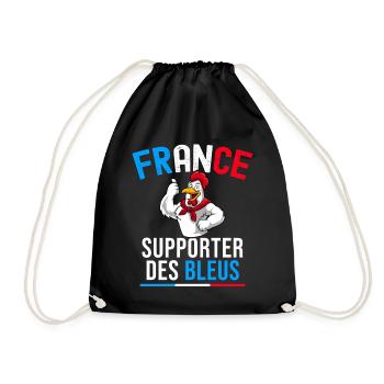 J'Peux Pas Supporter Bleus Fan Foot France Maillot - Sac de sport léger - noir - Devant