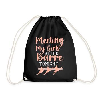 Ballet Danseuse Danse Ballerine - Sac de sport léger - noir - Devant