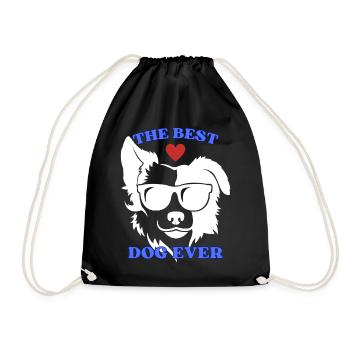The Border Collie is the best dog ever. - Drawstring Bag - black - Front