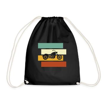 Moto Rétro - Sac de sport léger - noir - Devant