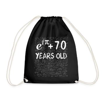 69th Birthday 69 Years Euler Identity Math Gift - Drawstring Bag - black - Front