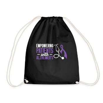 Alzheimer's Awareness Brain Doctors Health - Drawstring Bag - black - Front