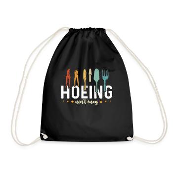 Herbalism Hoeing Ain't Easy Herb Lover Herbalist - Turnbeutel - Schwarz - Vorne