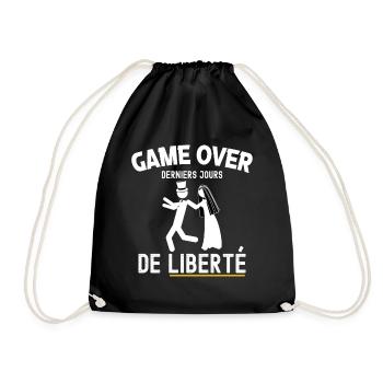 Futur Marié Humour Cadeau Enterrement Vie Garçon - Sac de sport léger - noir - Devant
