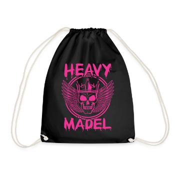 Biker Rocker, Heavy Rock, Punk, Hard Girl Metal - Turnbeutel - Schwarz - Vorne