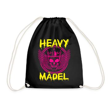 Biker Rocker, Heavy Rock, Punk, Hard Girl Metal - Turnbeutel - Schwarz - Vorne